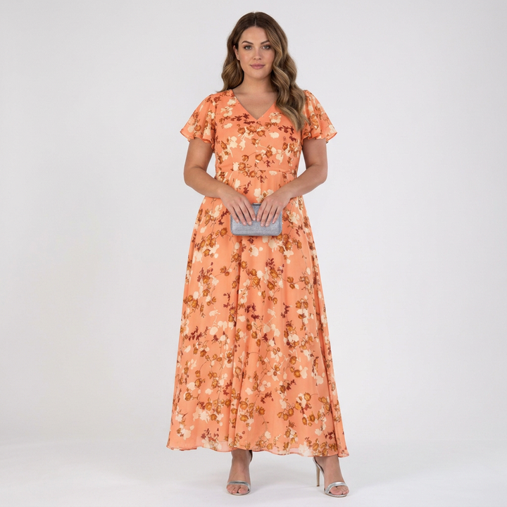 Ottilie | Halter Bloom Flow Maxi Klänning