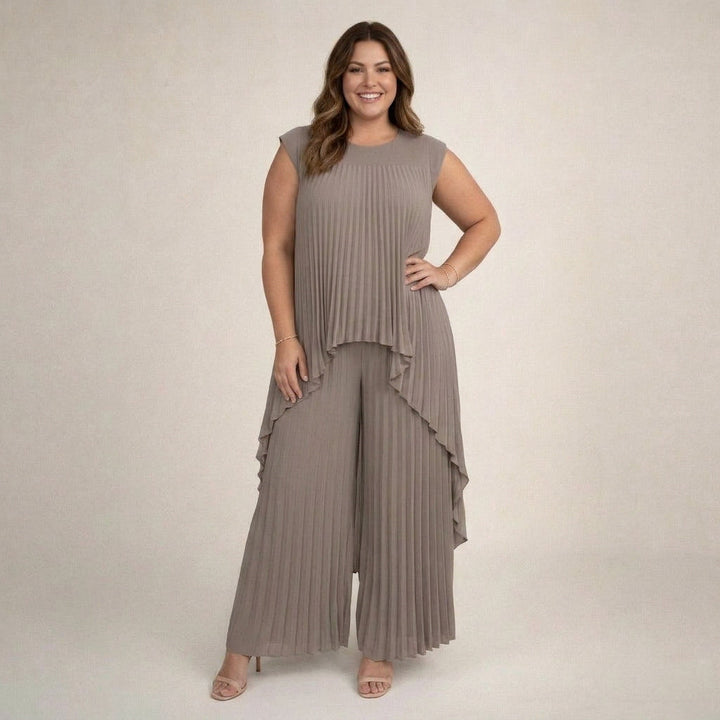 Aisha | Elegant Plisserad Set
