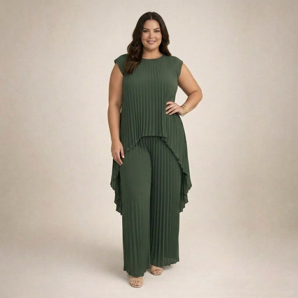 Aisha | Elegant Plisserad Set
