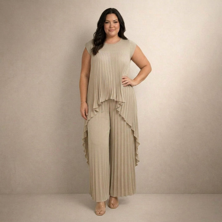 Aisha | Elegant Plisserad Set