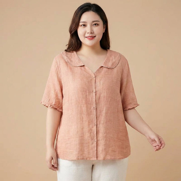 Calliope | Vintage Blus med Knappar