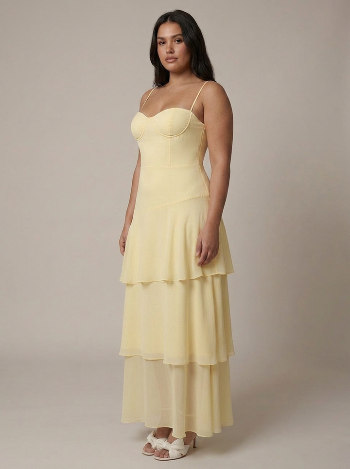Greer Maxi Ruffle Klänning