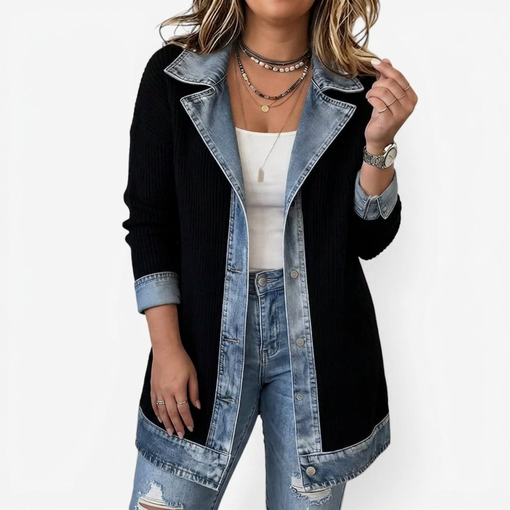 Yuki | Indigo Stickad Jacka