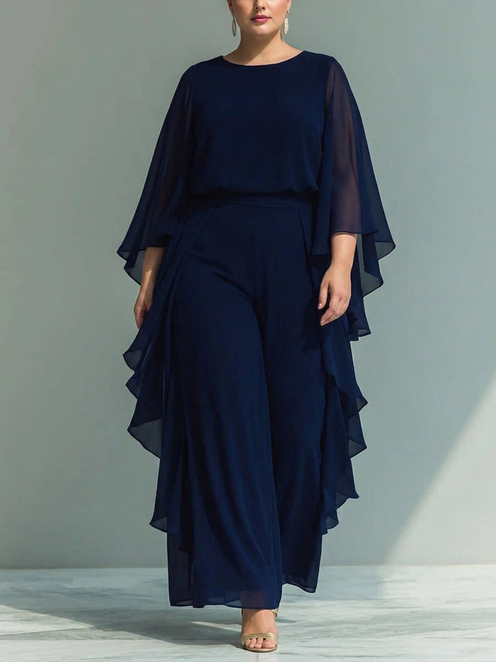 Lior | Elegant Flödande Kvällsbyxdress