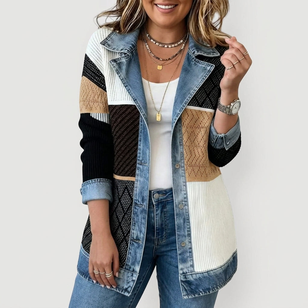 Yuki | Indigo Stickad Jacka