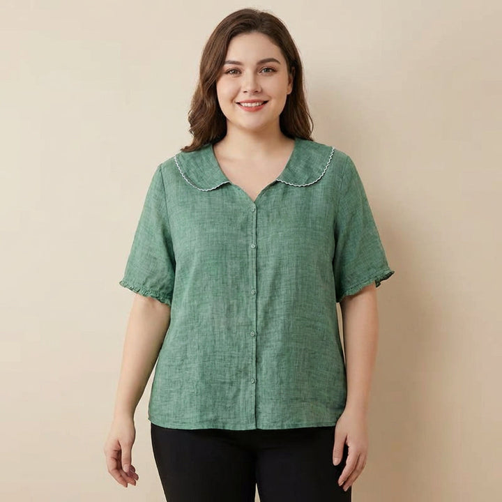 Calliope | Vintage Blus med Knappar