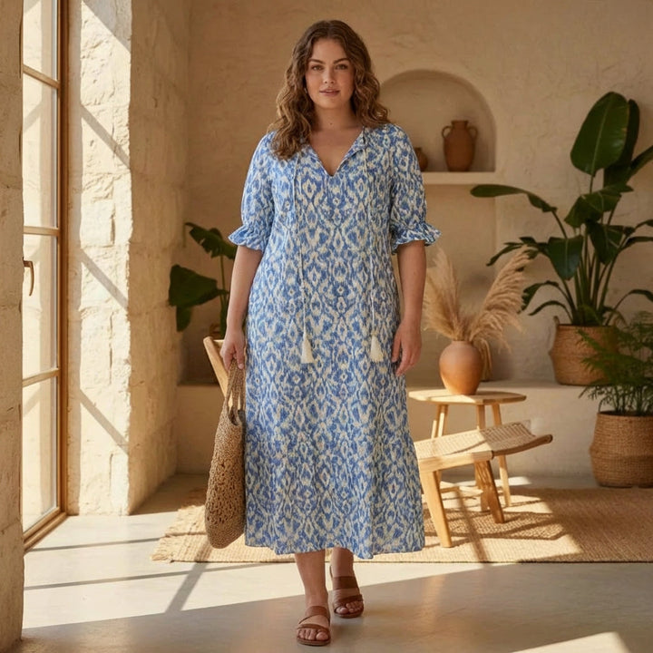 Rosalind - Boho Mag täckande Klänning