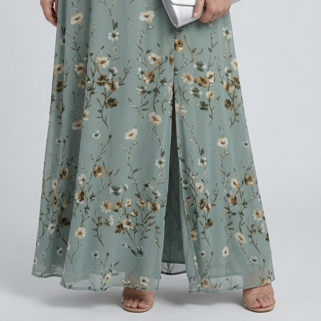 Ottilie | Halter Bloom Flow Maxi Klänning