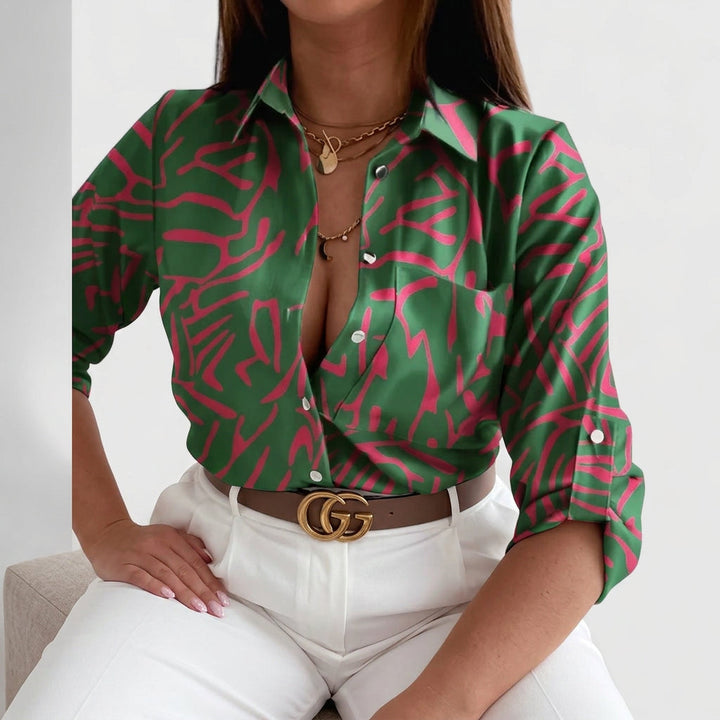 Orla | Elegant Blus med Långa Ärmar