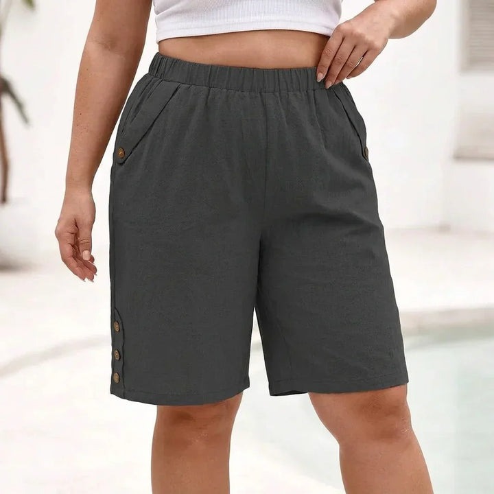 Freya | Bomull Linne Shorts