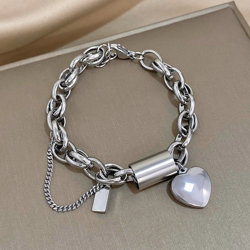 Greer Chunky Bracelet | Vitt Guld