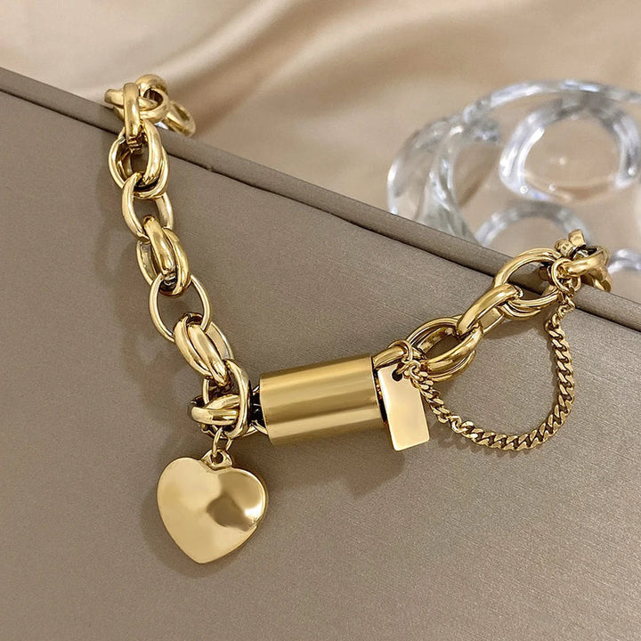 Greer Chunky Bracelet | Vitt Guld