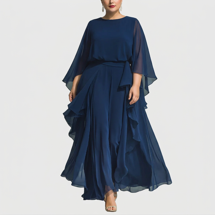 Lior | Elegant Flödande Kvällsbyxdress
