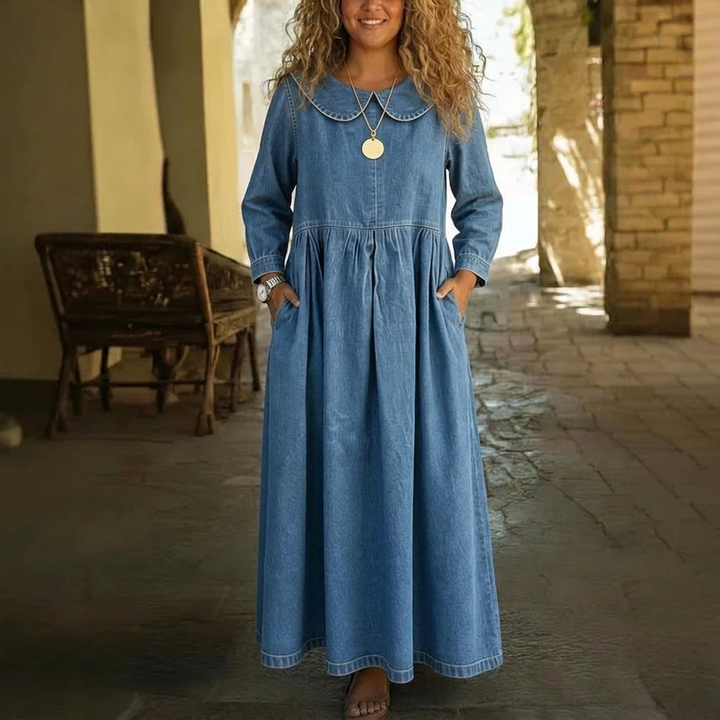Eulalia Denim Maxi Klänning