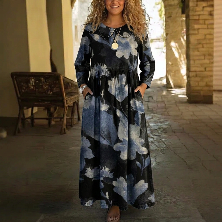 Eulalia Denim Maxi Klänning