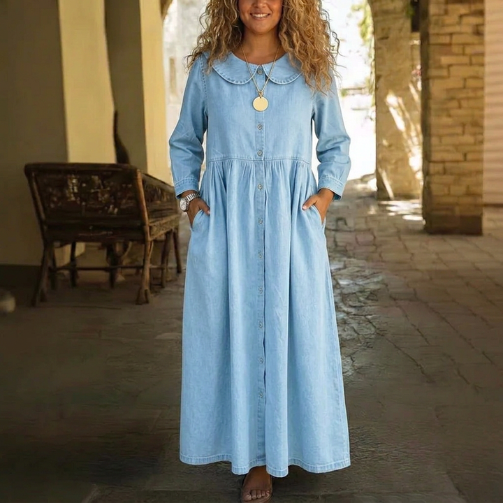 Eulalia Denim Maxi Klänning