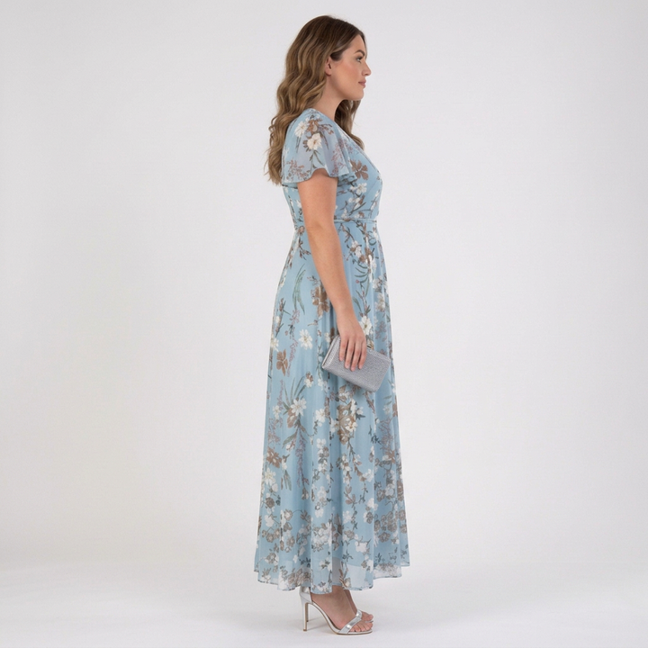 Ottilie | Halter Bloom Flow Maxi Klänning