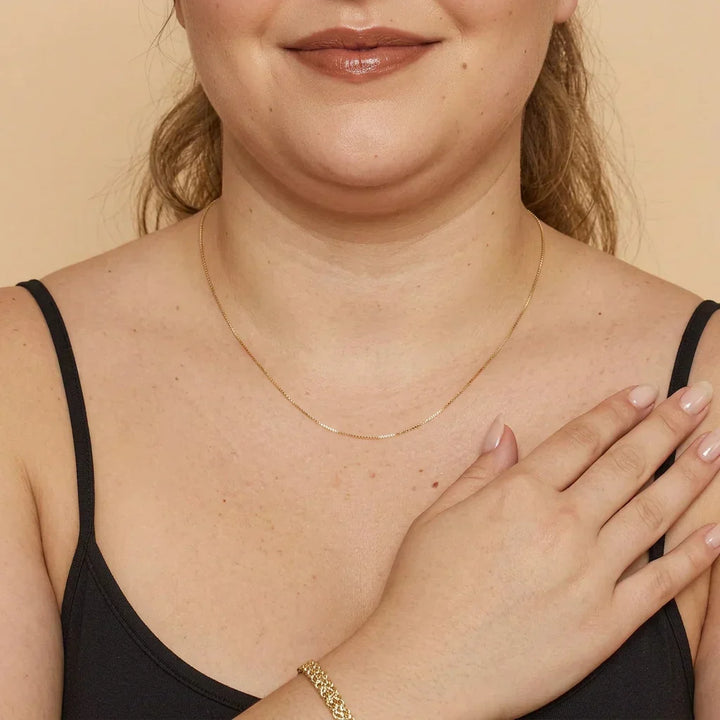 Opaline Box Necklace | Guld