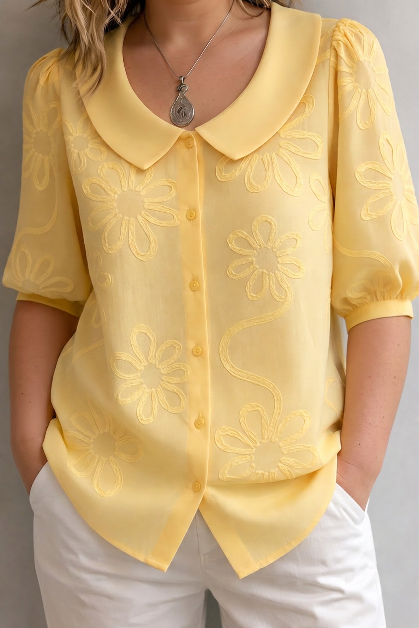 Ffion | Blommig Blus