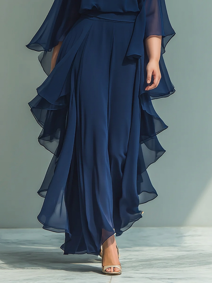 Lior | Elegant Flödande Kvällsbyxdress