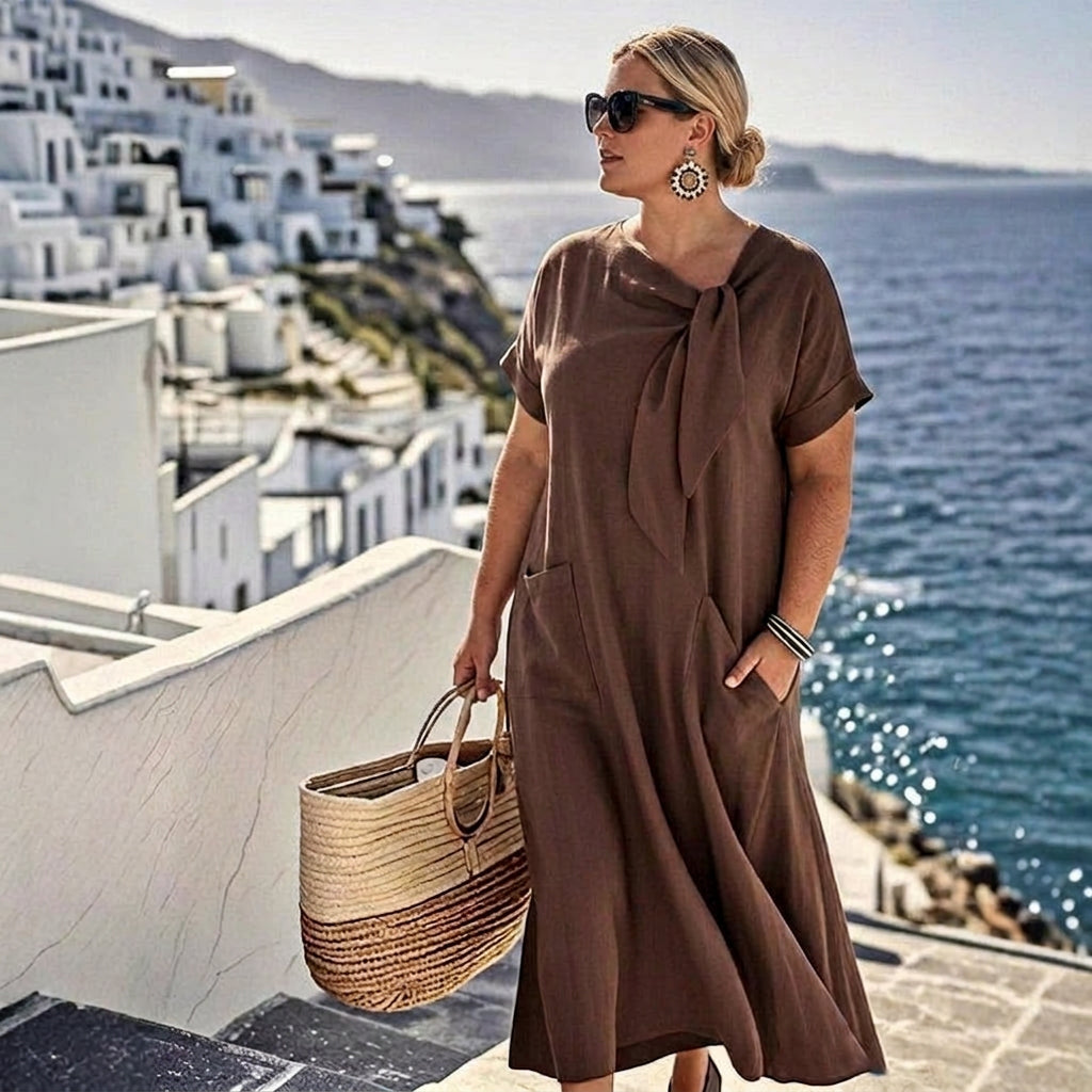 Coraline Båkdress Maxi: Oansträngd Elegans för Varje Dag