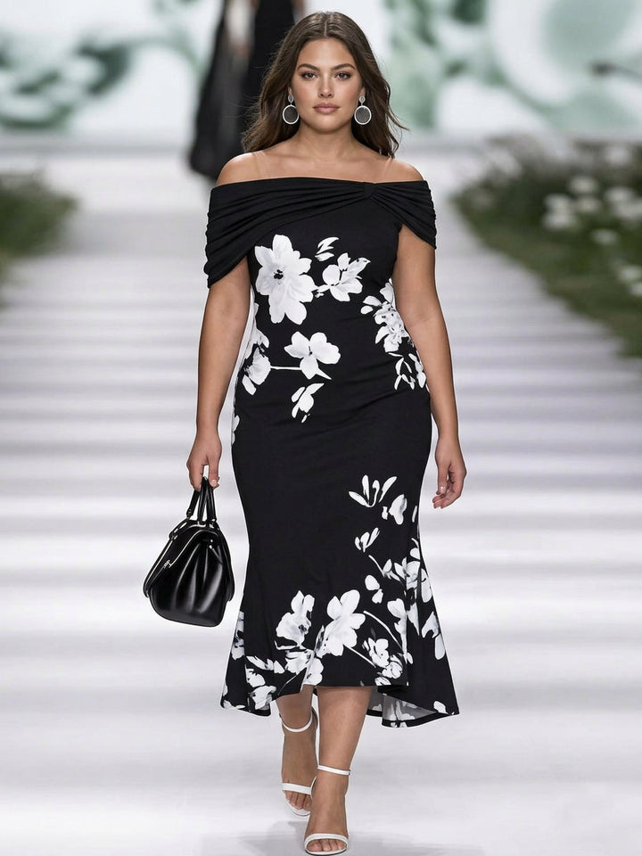 Jolie | Elegant blommig klänning
