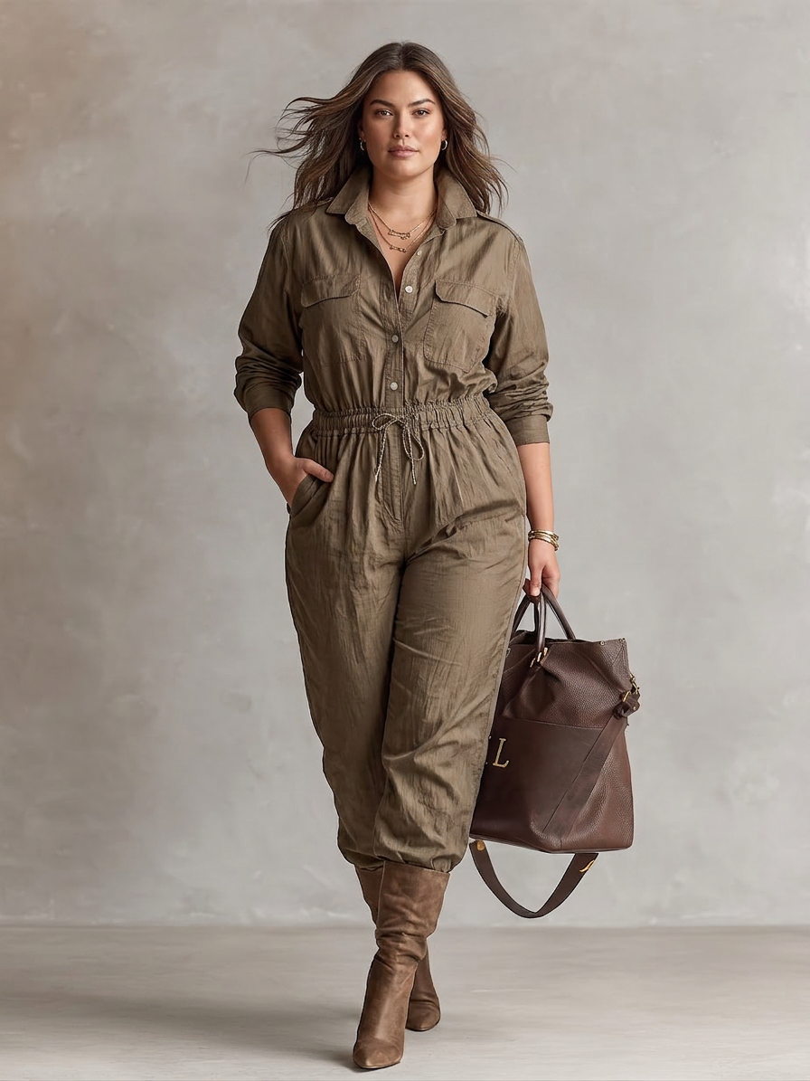 Kaia - Kragknapp Jumpsuit