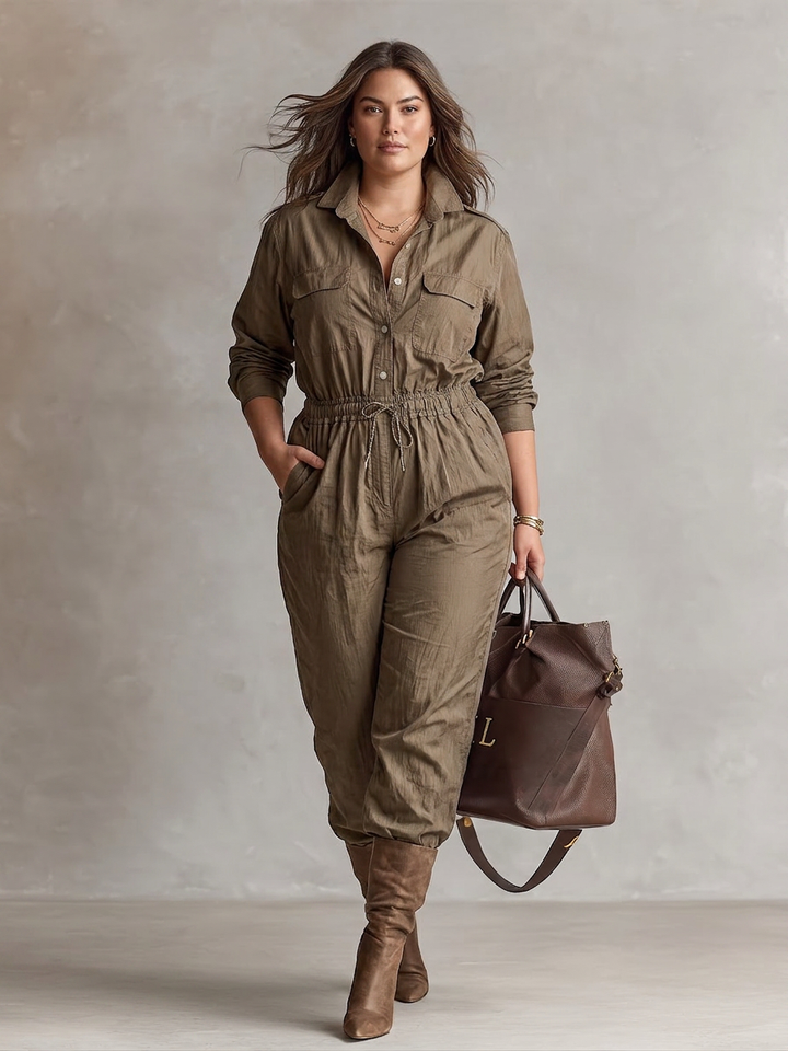 Kaia - Kragknapp Jumpsuit