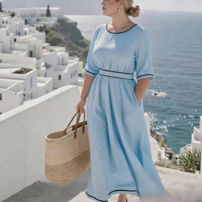 Beatrice Pendlar Maxi Klänning: Elegant Vardaglig Sofistikering