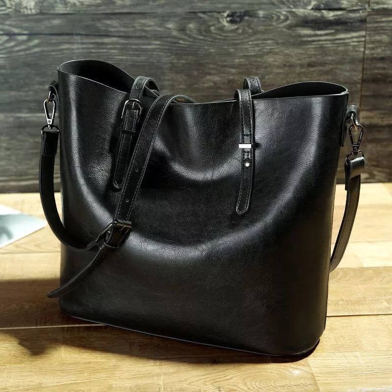 Katya - Vintage läder crossbody-väska