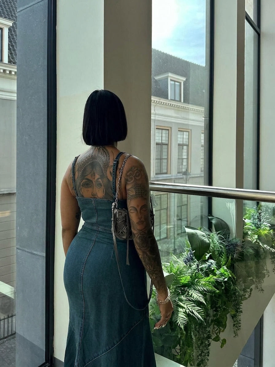 Rhian Enknäppt Hängklänning