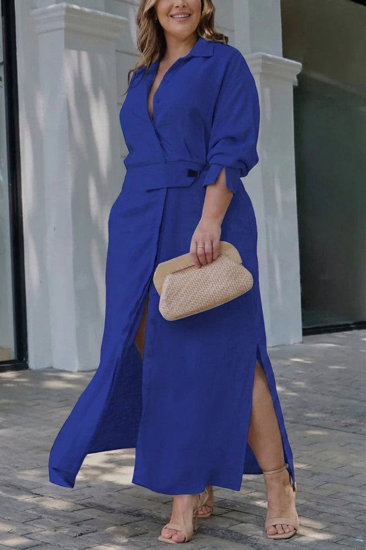 Wren Elegant Knytdress: Chic Pendling Långärmad Stil