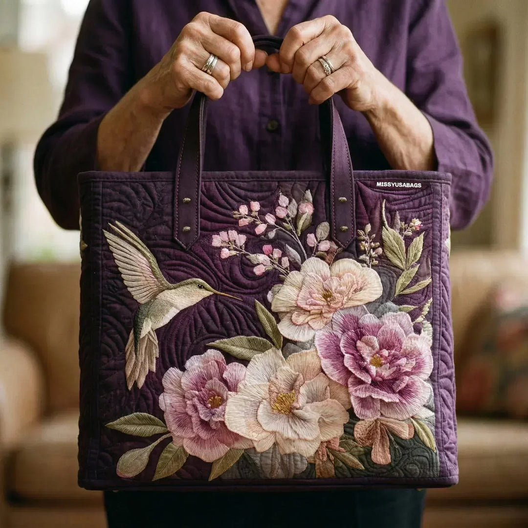 Fern Artisan Bag - Kolibrier och Orkidéer