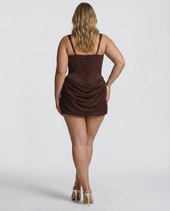Juno - Draperad Snatched Mini Klänning