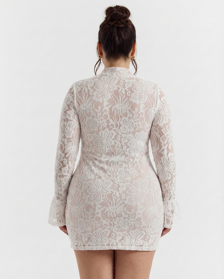 Sylvie - Spets Bodycon Mini Klänning