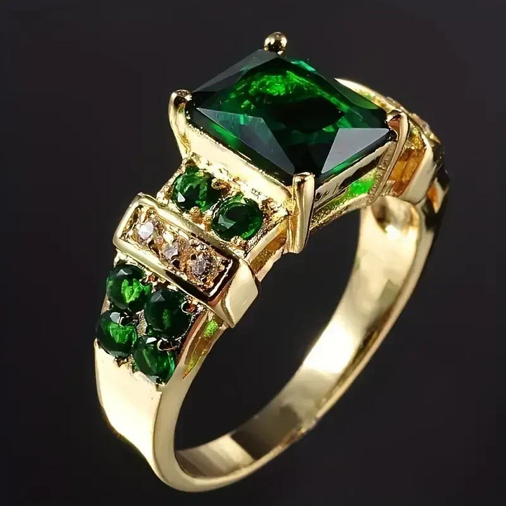 Naomi Emerald Ring | Guld