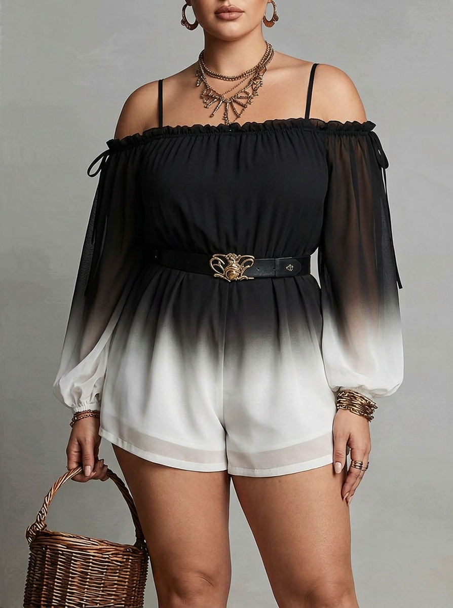 Vael - Ombre Off-Shoulder Jumpsuit