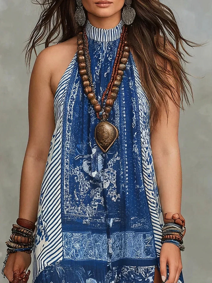 Ilse | Patchwork Maxi Klänning