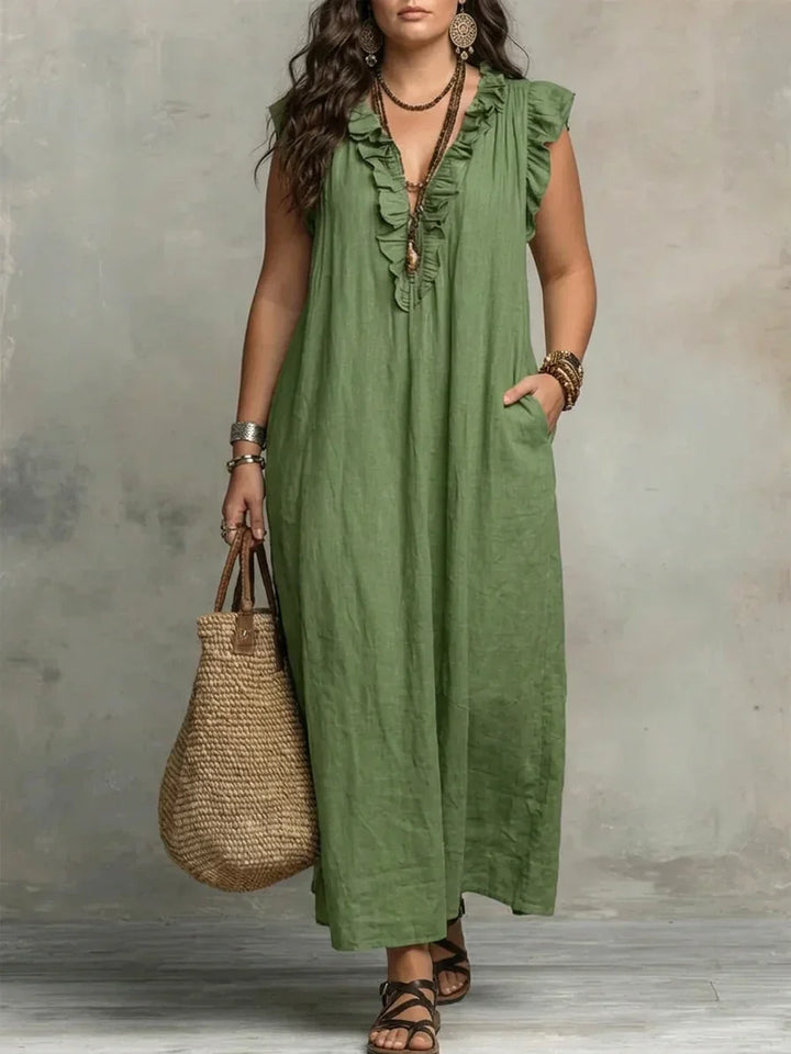 Esmé | Boho Volang Maxi Klänning