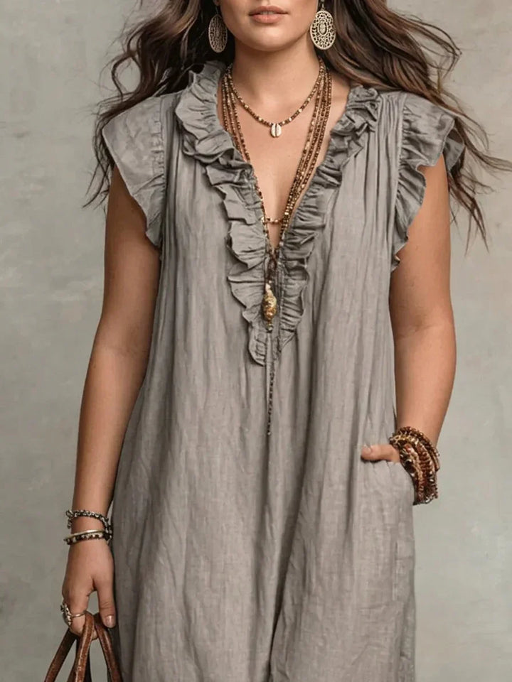 Esmé | Boho Volang Maxi Klänning