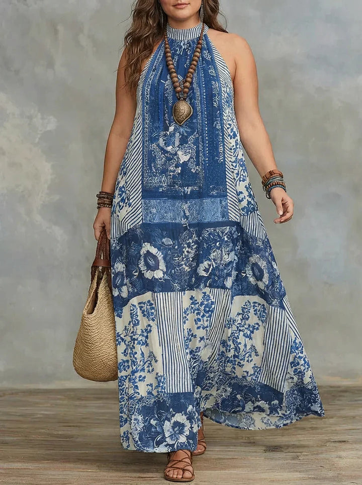 Ilse | Patchwork Maxi Klänning