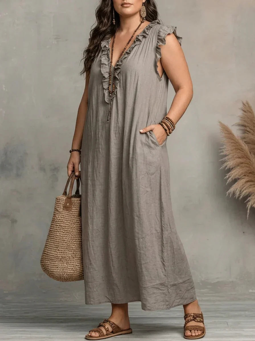 Esmé | Boho Volang Maxi Klänning