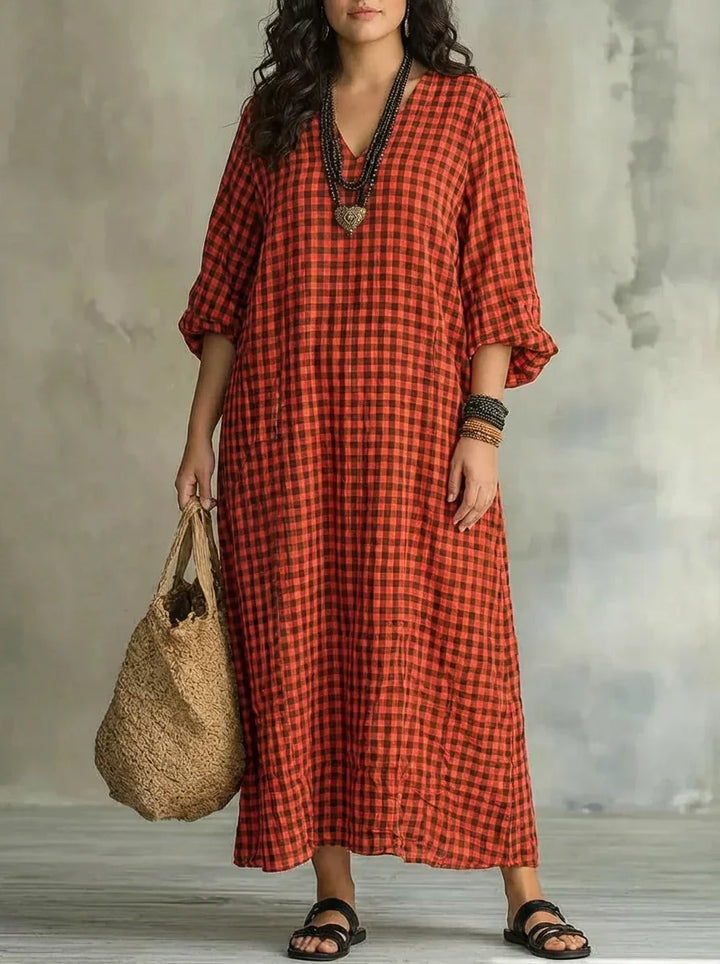 Bellamy | Check Maxi Klänning
