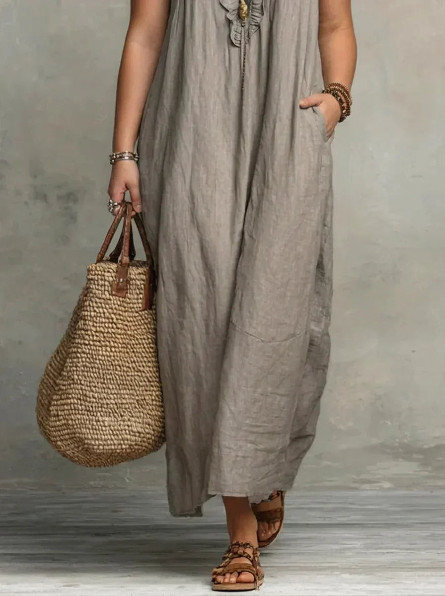 Esmé | Boho Volang Maxi Klänning