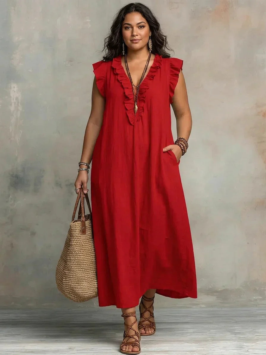 Esmé | Boho Volang Maxi Klänning