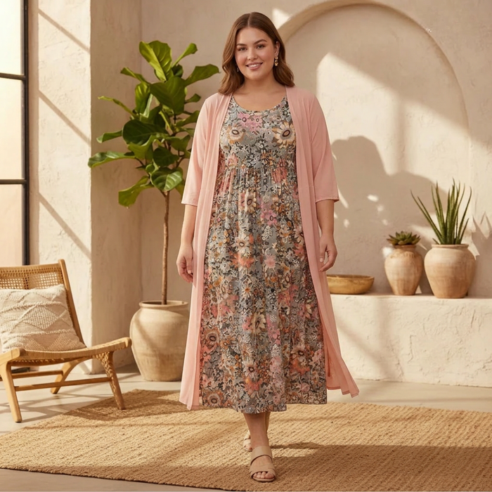 Beatrice - Blommig Boho Klänning
