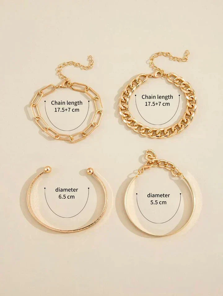 Maeve Mercer Armbandsset | Guld