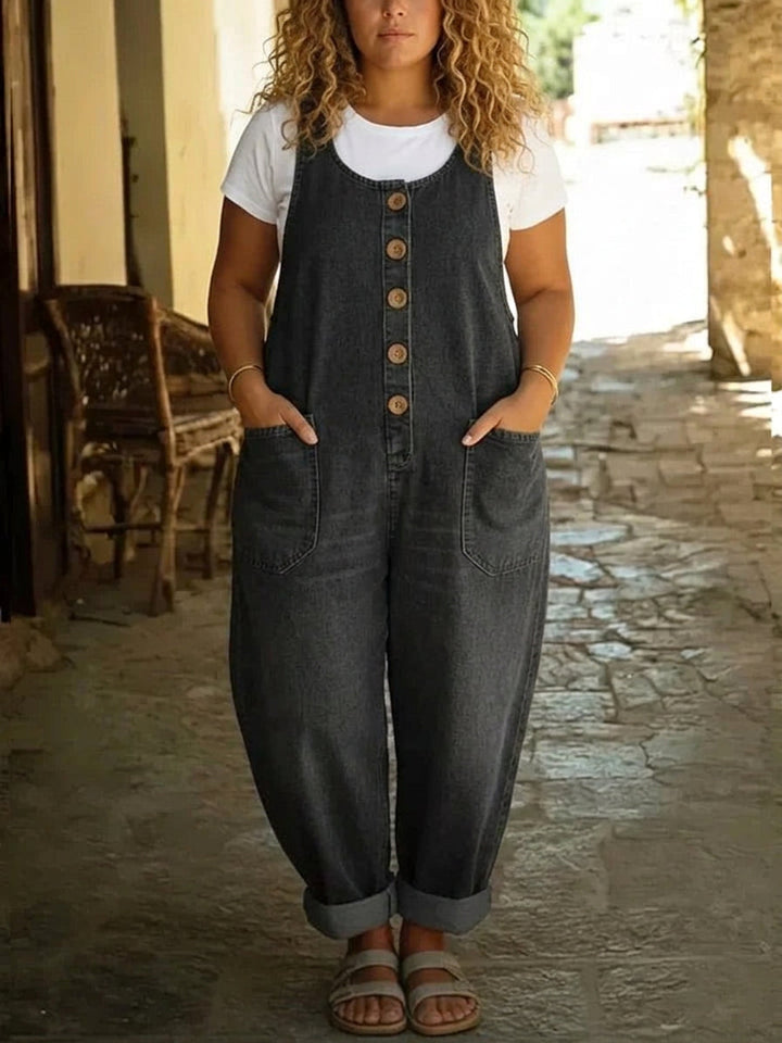 Lior | Vintage Tvättad Bomullsdenim Overall