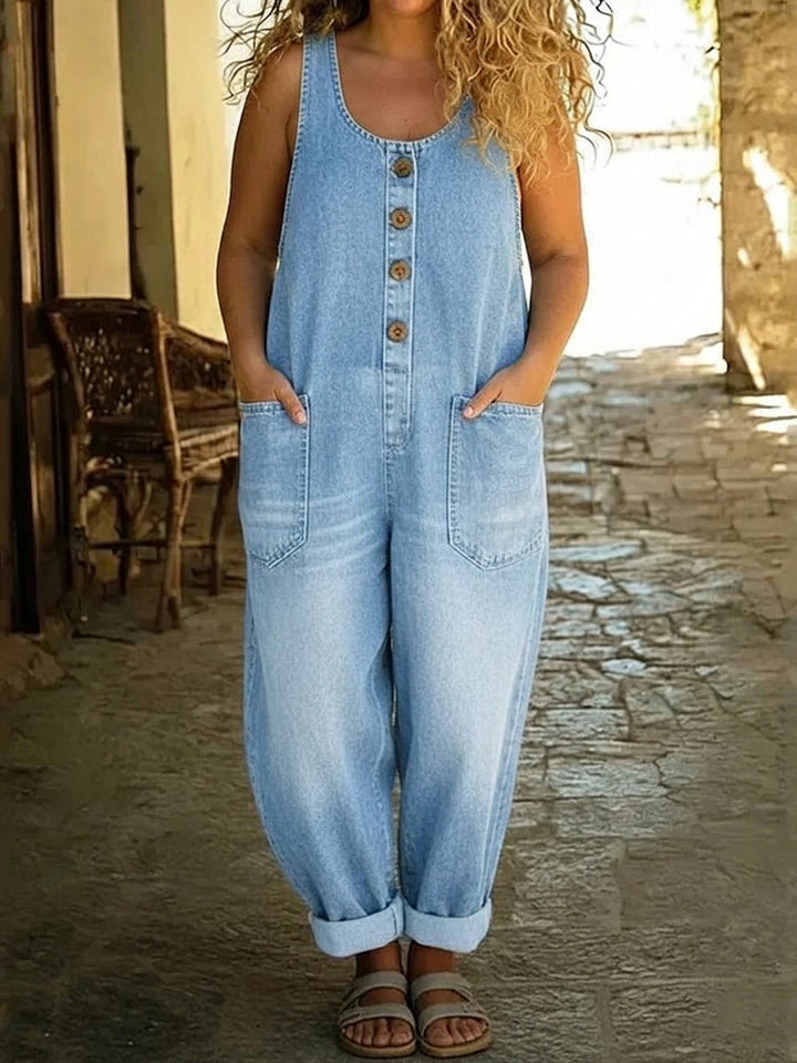 Lior | Vintage Tvättad Bomullsdenim Overall