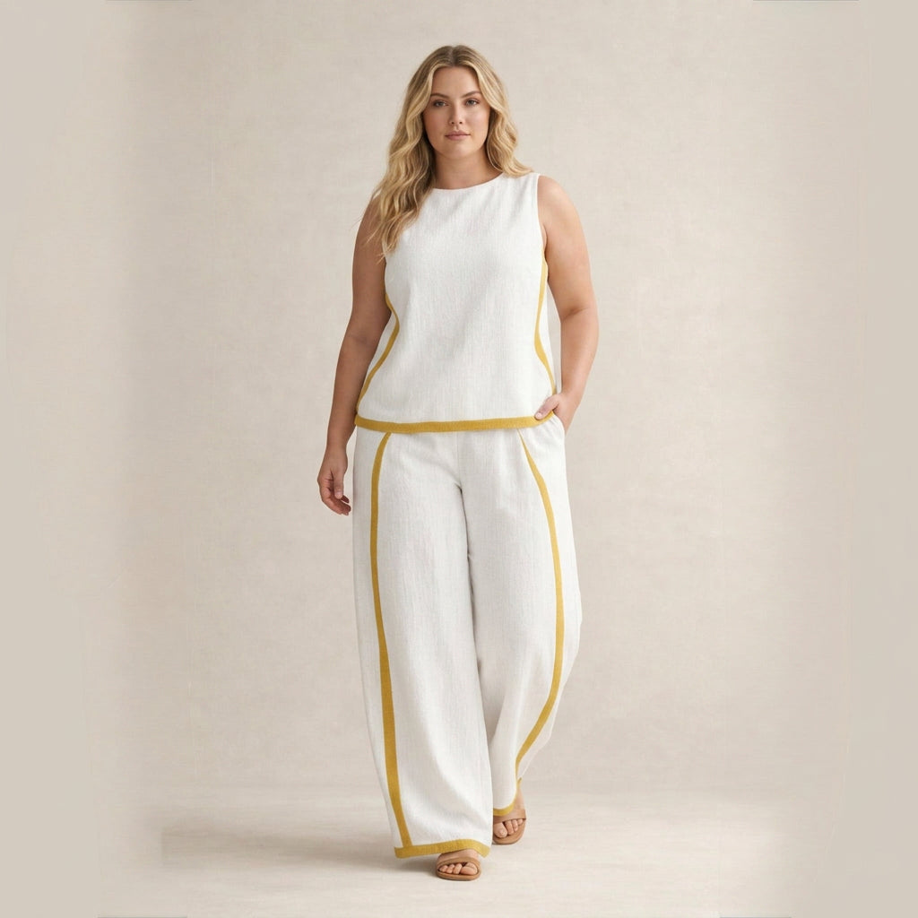Pärla | Elegant Set med Vida Ben